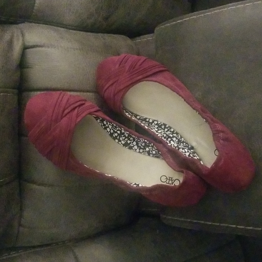 CATO brand purple flats size 8